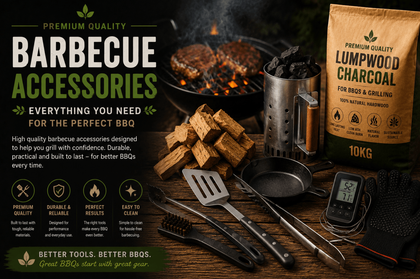 Barbecue Accessories - Ready Set Supplied