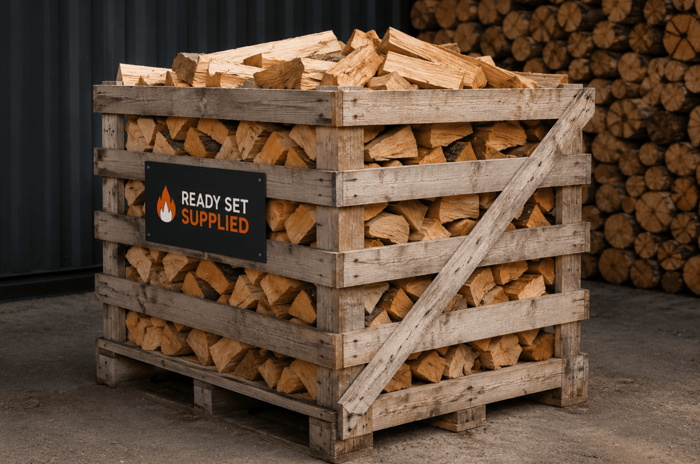 Kiln Dried Log Crates - Ready Set Supplied