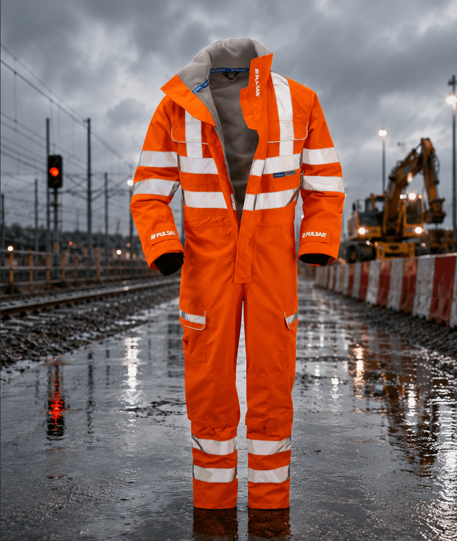 Orange Hi-Vis Overalls - Ready Set Supplied