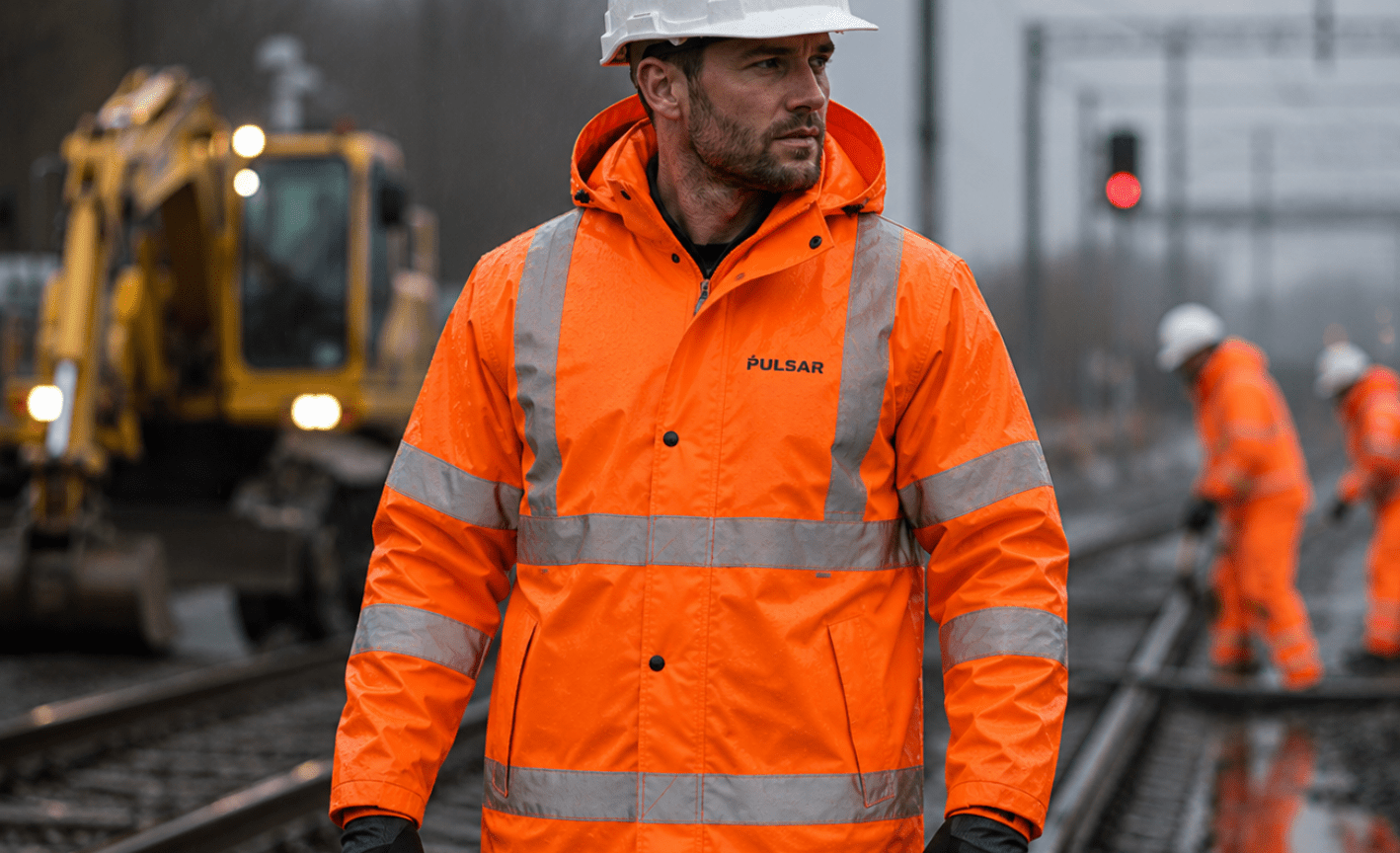 Orange Hi-Vis Waterproofs - Ready Set Supplied