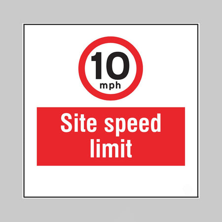 10mph Site Speed Limit, Builder Signs 400 x 400mm - Ready Set Supplied10mph Site Speed Limit, Builder Signs 400 x 400mm55743