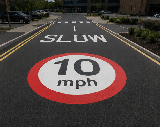 10mph Speed Roundel - Tricolour - Ready Set Supplied10mph Speed Roundel - Tricolour600mm x 600mm