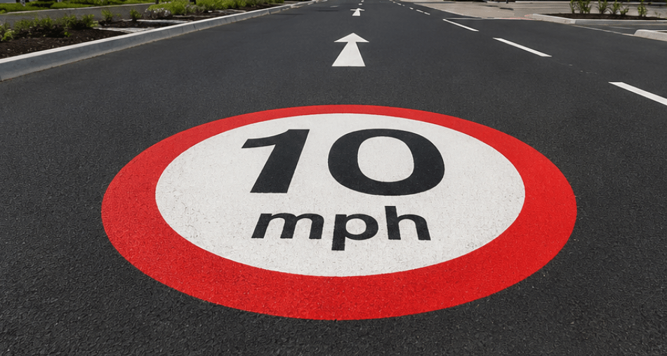 10mph Speed Roundel - Tricolour - Ready Set Supplied10mph Speed Roundel - Tricolour600mm x 600mm