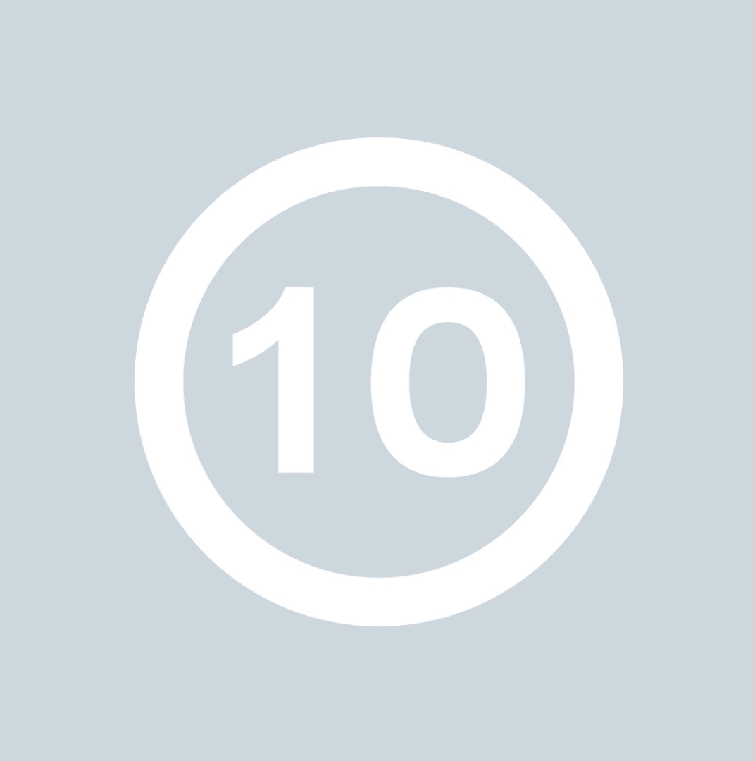 10mph Speed Roundel - White - Ready Set Supplied10mph Speed Roundel - White600mm x 600mm