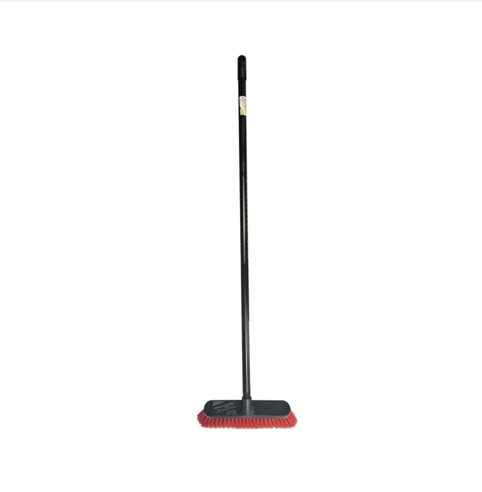 12"HEAVY DUTY SOFT BRISTLE BROOM AND HANDLE - Ready Set Supplied12"HEAVY DUTY SOFT BRISTLE BROOM AND HANDLE100