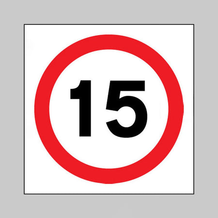 15 MPH Sign - Ready Set Supplied15 MPH SignRigid Plastic17503N