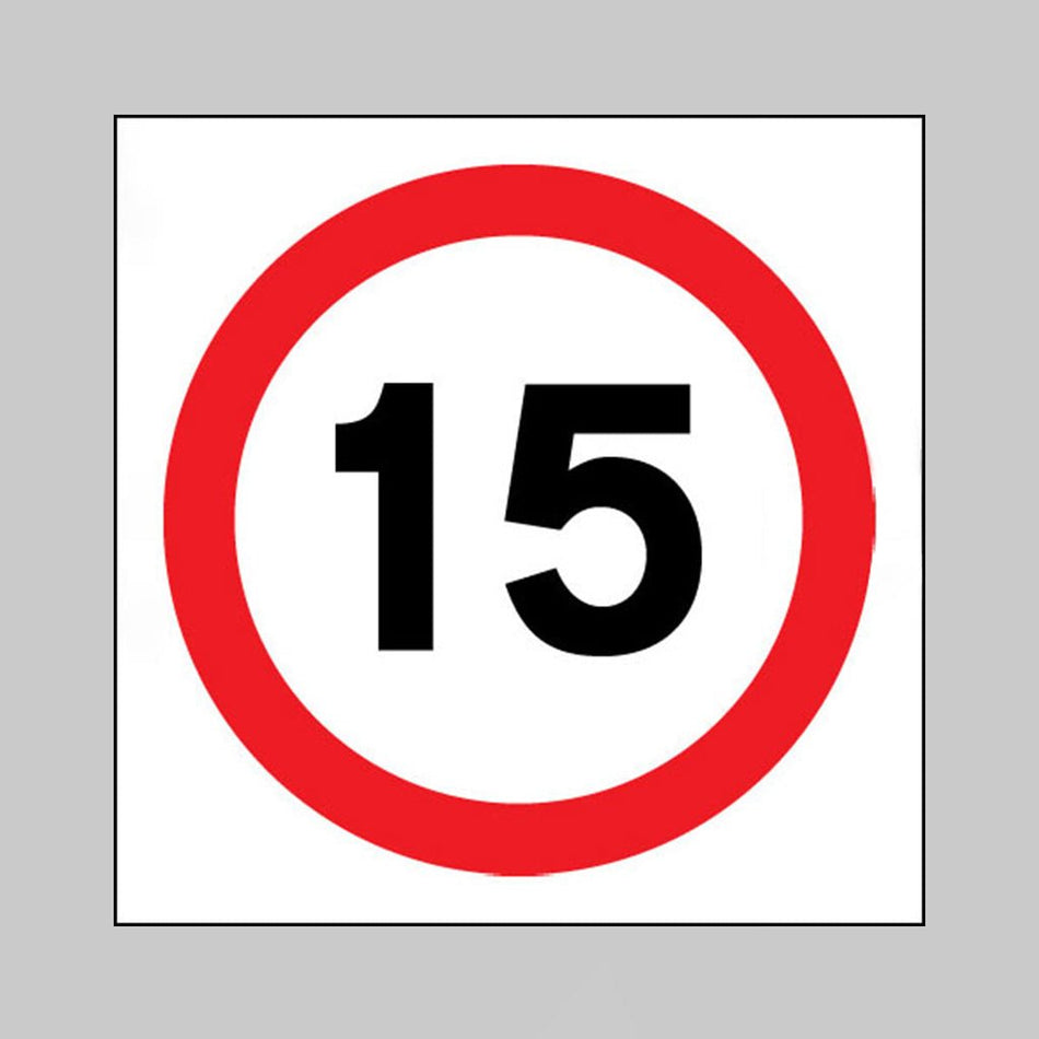 15 MPH Sign - Ready Set Supplied15 MPH SignRigid Plastic17503N