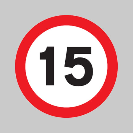 15 MPH Speed Limit Sign – 600mm Class R2 Reflective - Ready Set Supplied15 MPH Speed Limit Sign – 600mm Class R2 Reflective57710