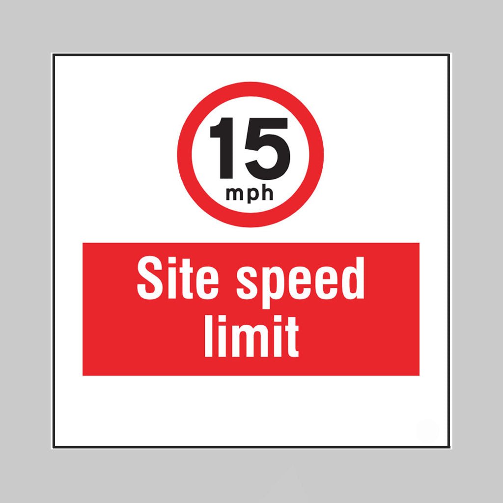 15mph Site Speed Limit, Builder Signs 400 x 400mm - Ready Set Supplied15mph Site Speed Limit, Builder Signs 400 x 400mm55744