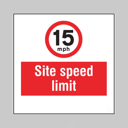 15mph Site Speed Limit, Builder Signs 400 x 400mm - Ready Set Supplied15mph Site Speed Limit, Builder Signs 400 x 400mm55744