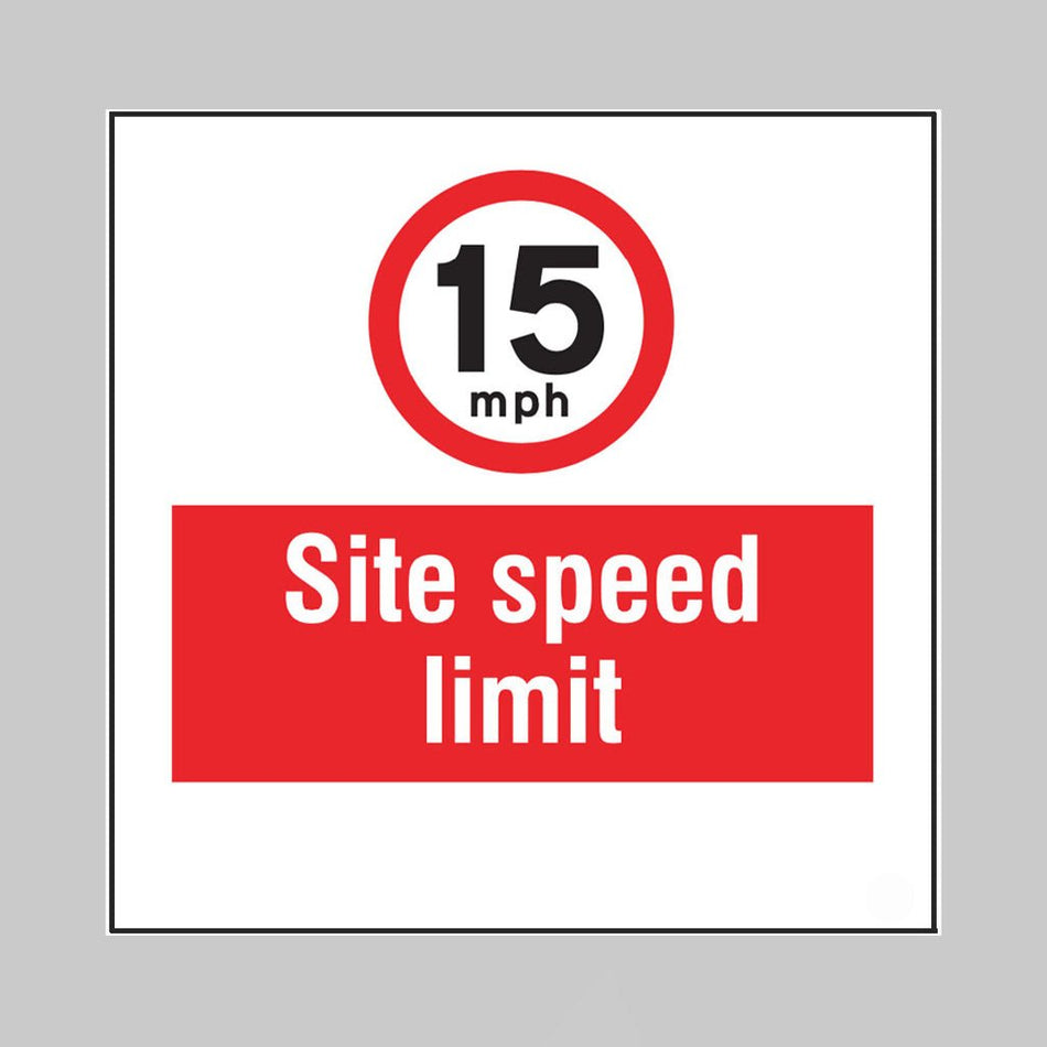 15mph Site Speed Limit, Builder Signs 400 x 400mm - Ready Set Supplied15mph Site Speed Limit, Builder Signs 400 x 400mm55744