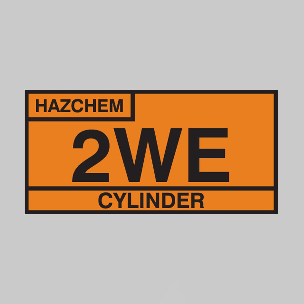 2We Cylinder Hazchem 610 x 300mm Self Adhesive Vinyl Sign - Ready Set Supplied2We Cylinder Hazchem 610 x 300mm Self Adhesive Vinyl Sign56375