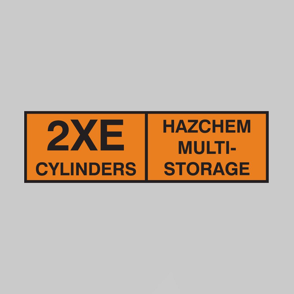 2Xe Cylinders Hazchem Multi-Storage 850 x 250mm Aluminium Sign - Ready Set Supplied2Xe Cylinders Hazchem Multi-Storage 850 x 250mm Aluminium Sign56269
