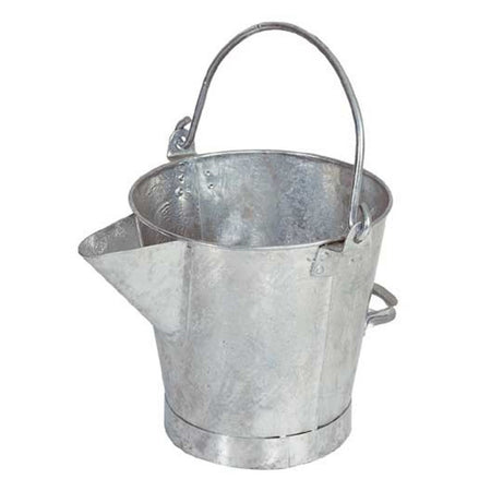 3 gallon Galvanised V Lip Tar Bucket - Ready Set Supplied3 gallon Galvanised V Lip Tar Bucket