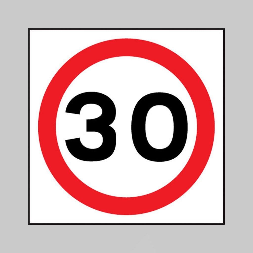 30 MPH Sign – 400 X 400mm Rigid Plastic Speed Limit Sign - Ready Set Supplied30 MPH Sign – 400 X 400mm Rigid Plastic Speed Limit Sign17567N