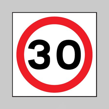 30 MPH Sign – 400 X 400mm Rigid Plastic Speed Limit Sign - Ready Set Supplied30 MPH Sign – 400 X 400mm Rigid Plastic Speed Limit Sign17567N