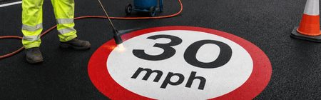 30mph Speed Roundel - Tricolour - Ready Set Supplied30mph Speed Roundel - Tricolour600mm x 600mm