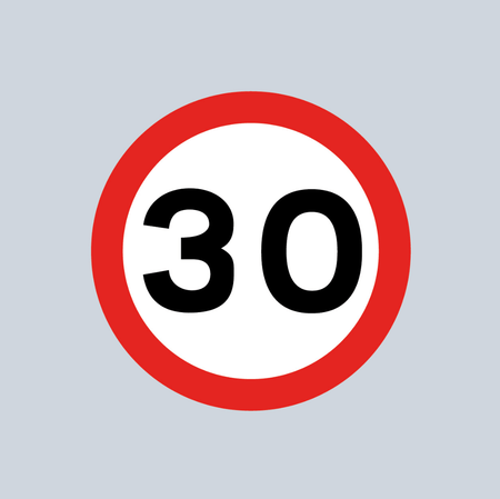 30mph Speed Roundel - Tricolour - Ready Set Supplied30mph Speed Roundel - Tricolour600mm x 600mm