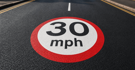 30mph Speed Roundel - Tricolour - Ready Set Supplied30mph Speed Roundel - Tricolour600mm x 600mm
