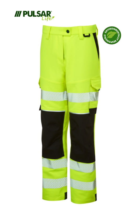 Pulsar Life Women's HV Yellow Stretch Combat Trouser