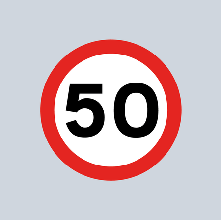 50mph Speed Roundel - Tricolour - Ready Set Supplied50mph Speed Roundel - Tricolour600mm x 600mm