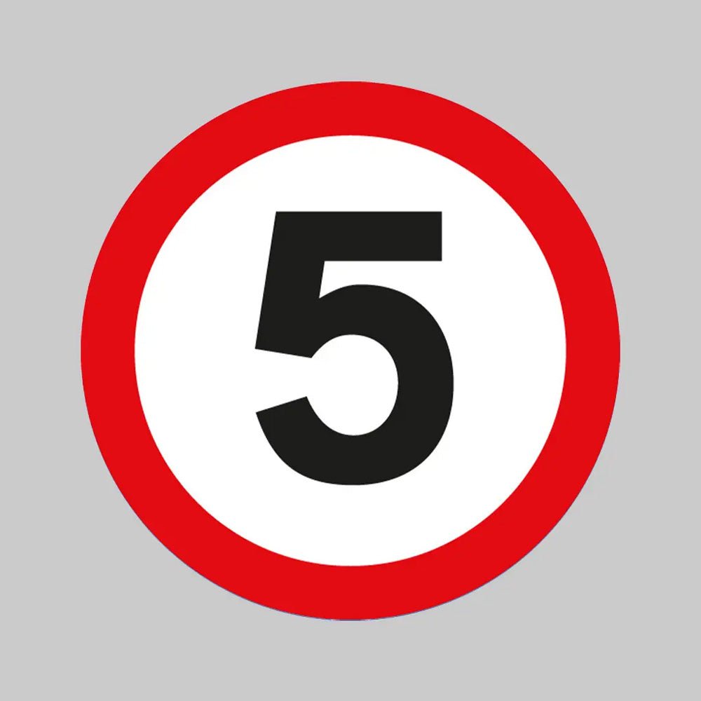 5mph Floor Graphic 400mm Dia (External Grade) - Ready Set Supplied5mph Floor Graphic 400mm Dia (External Grade)53542