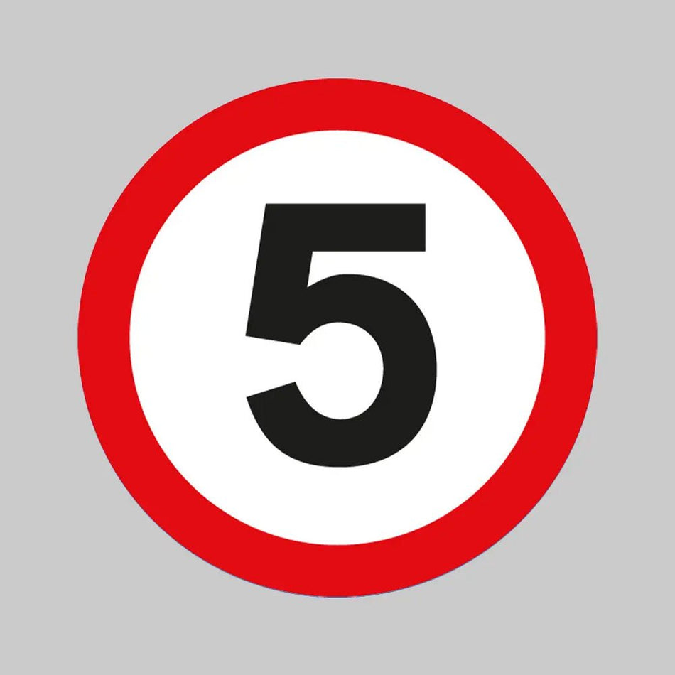 5mph Floor Graphic 400mm Dia (External Grade) - Ready Set Supplied5mph Floor Graphic 400mm Dia (External Grade)53542