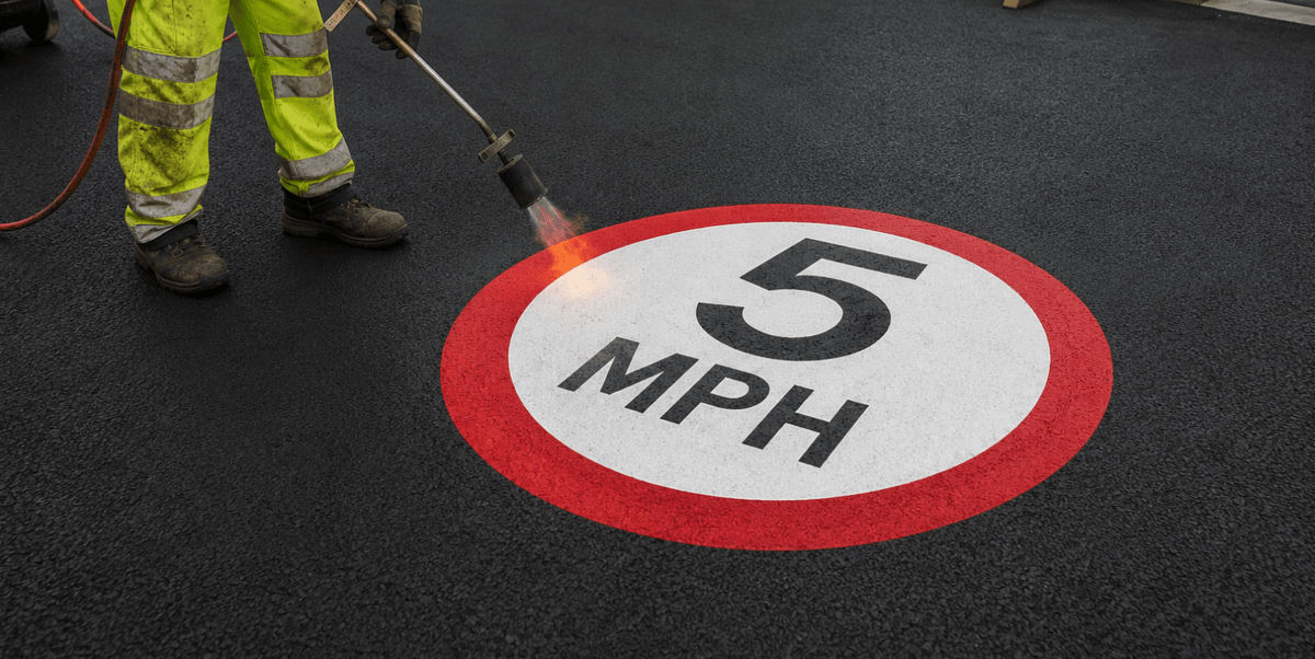 5mph Speed Roundel - Tricolour - Ready Set Supplied5mph Speed Roundel - Tricolour600mm x 600mm