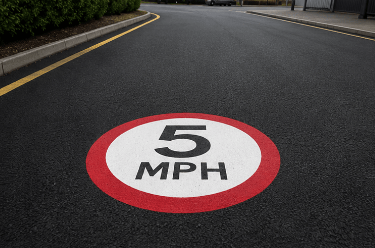 5mph Speed Roundel - Tricolour - Ready Set Supplied5mph Speed Roundel - Tricolour600mm x 600mm