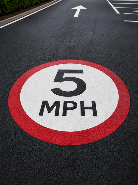 5mph Speed Roundel - Tricolour - Ready Set Supplied5mph Speed Roundel - Tricolour600mm x 600mm