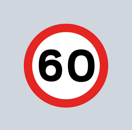 60mph Speed Roundel - Tricolour - Ready Set Supplied60mph Speed Roundel - Tricolour600mm x 600mm