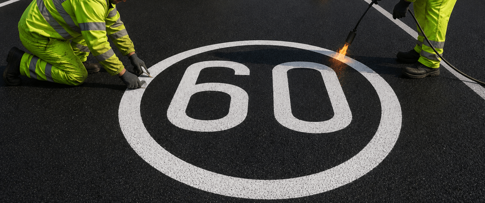 60mph Speed Roundel - White - Ready Set Supplied60mph Speed Roundel - White600mm x 600mm