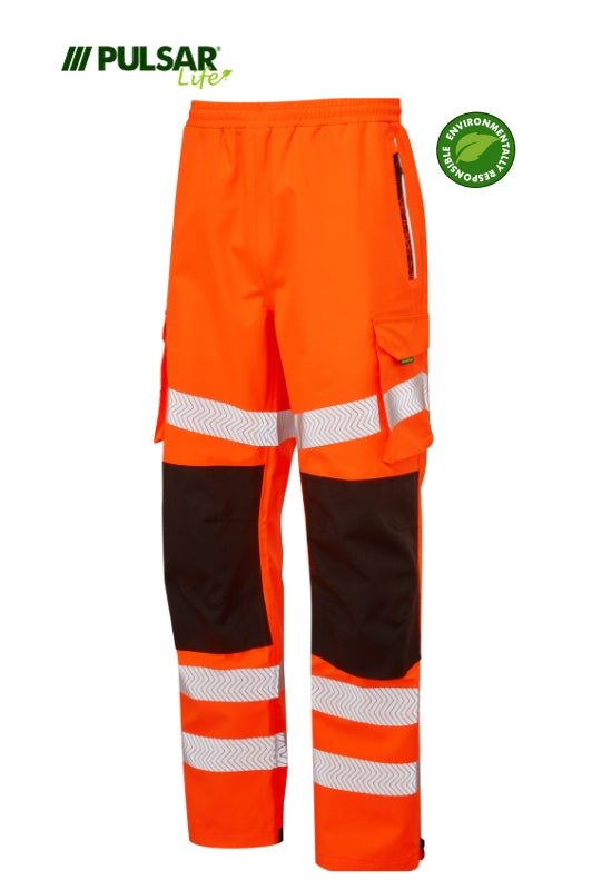 Pulsar Life Waterproof HV Orange Overtrouser