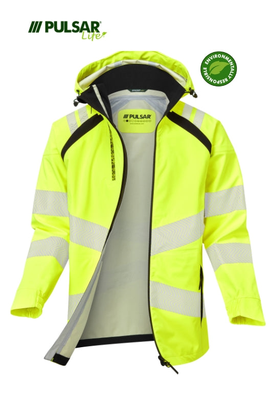 Pulsar Life Men's HV Yellow Shell Jacket