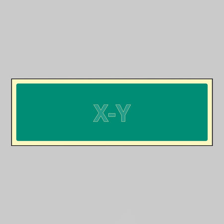 Any Message (Please Specify - Max 10 Characters) 450 x 150mm Photoluminescent Rigid Sign - Ready Set SuppliedAny Message (Please Specify - Max 10 Characters) 450 x 150mm Photoluminescent Rigid Sign52203