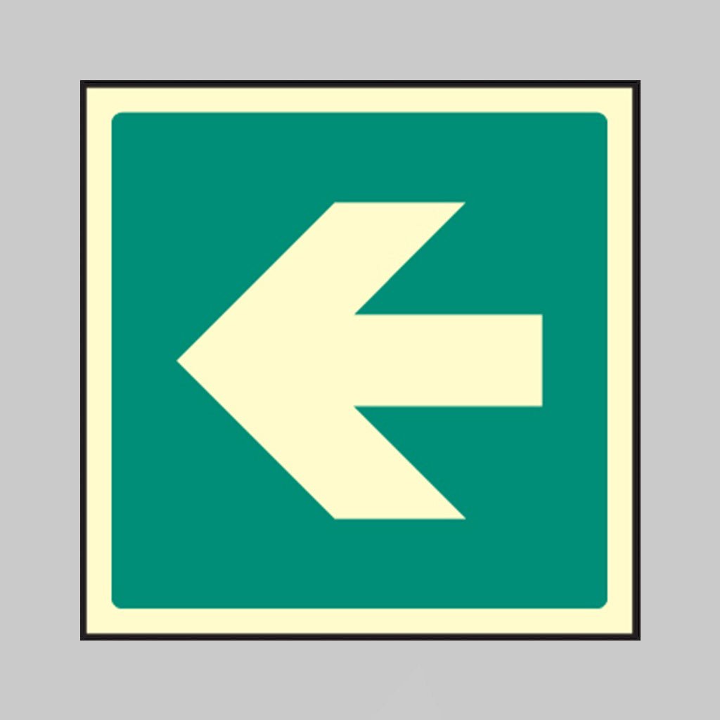 Arrow 180 Degree Sign - Ready Set SuppliedArrow 180 Degree SignUltra Bright (Class C) Photoluminescent Rigid32038C