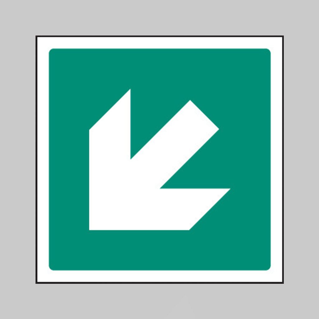 Arrow 45 Degree Sign - Ready Set SuppliedArrow 45 Degree SignRigid Plastic12035C
