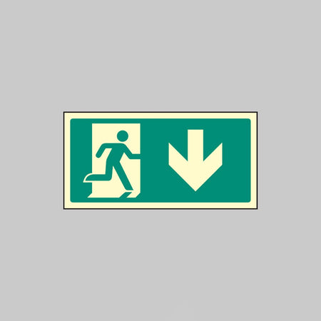 Arrow Down Intermediate Marker - Ready Set SuppliedArrow Down Intermediate MarkerUltra Bright (Class C) Photoluminescent Rigid32151V