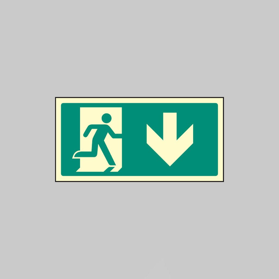Arrow Down Intermediate Marker - Ready Set SuppliedArrow Down Intermediate MarkerUltra Bright (Class C) Photoluminescent Rigid32151V