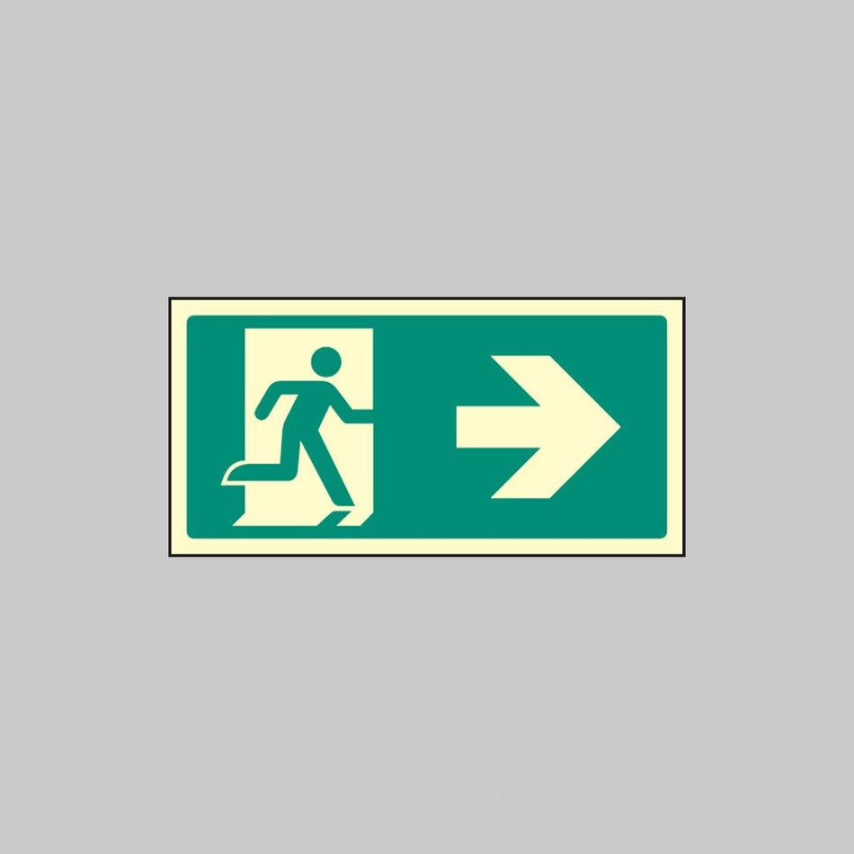 Arrow Right Intermediate Marker - Ready Set SuppliedArrow Right Intermediate MarkerUltra Bright (Class C) Photoluminescent Rigid32153V