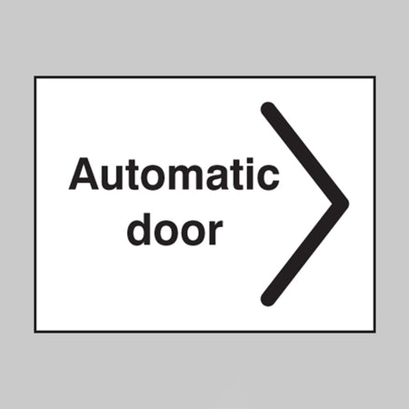 Automatic Door Arrowhead Right Sign - Ready Set SuppliedAutomatic Door Arrowhead Right SignSelf Adhesive Vinyl27072A