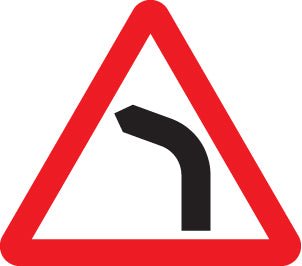 Bend Ahead - Left Class RA1 600mm Triangle With Channelling Sign - Ready Set SuppliedBend Ahead - Left Class RA1 600mm Triangle With Channelling Sign57861
