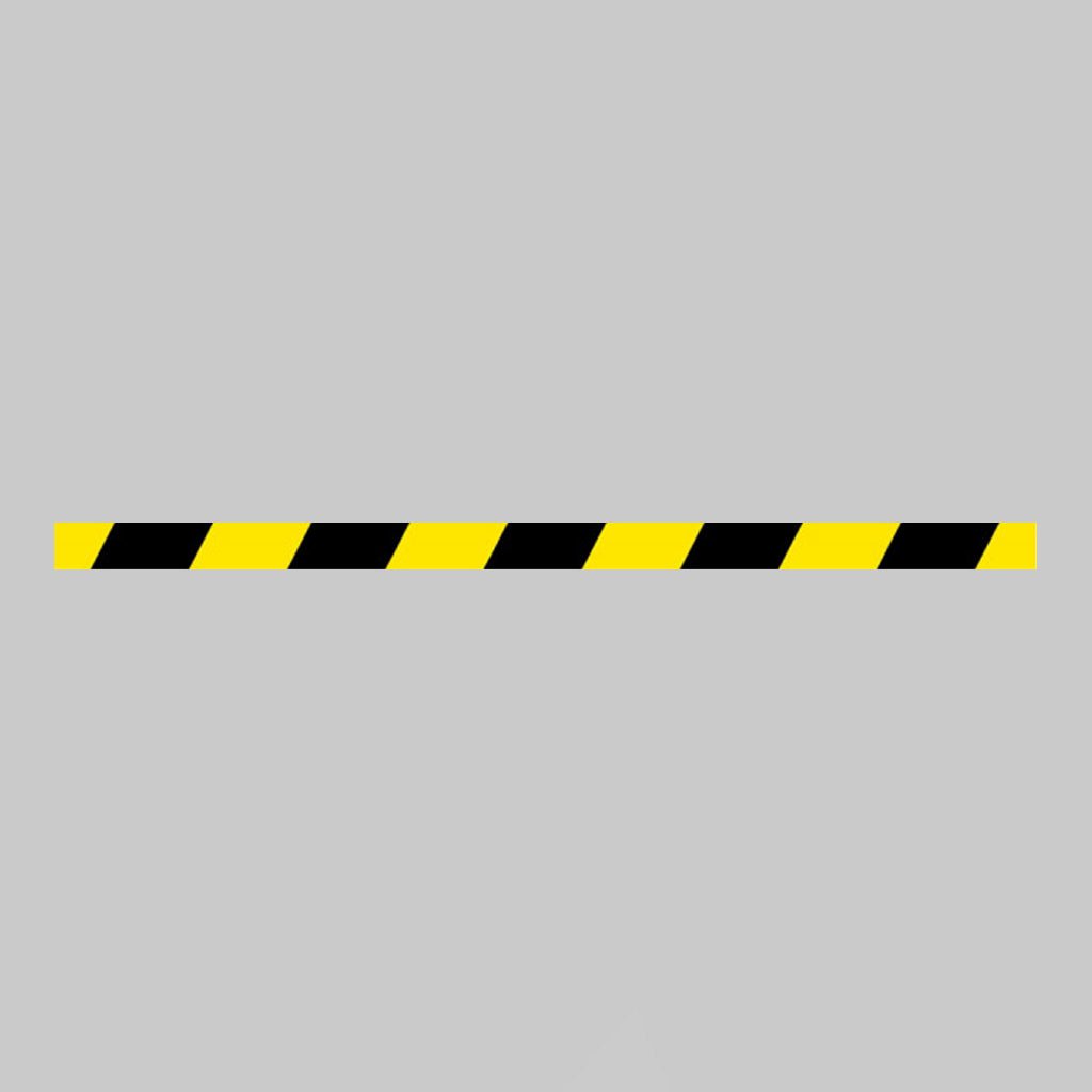 Black/Yellow Floor Graphic Strip 1000 x 50mm - Ready Set SuppliedBlack/Yellow Floor Graphic Strip 1000 x 50mm58615