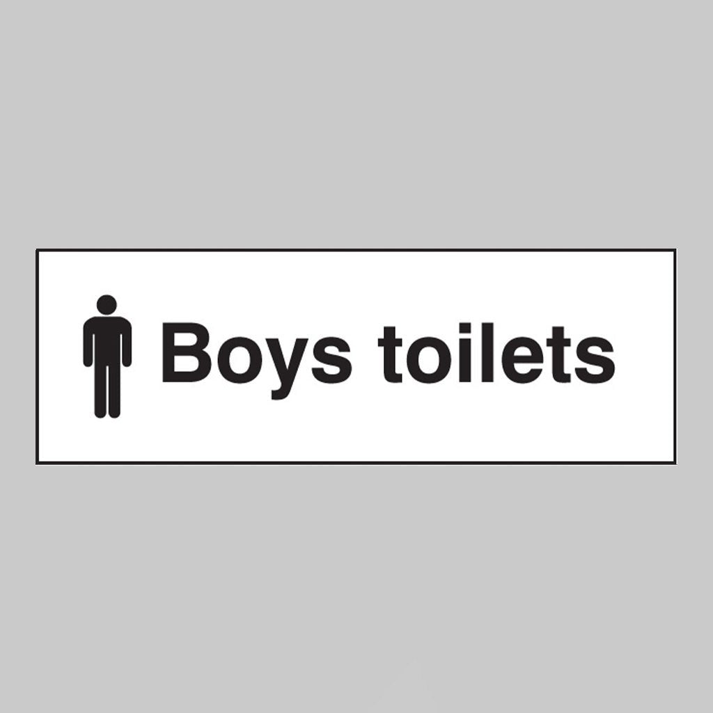 Boys Toilets Sign - Ready Set SuppliedBoys Toilets SignRigid Plastic17086G