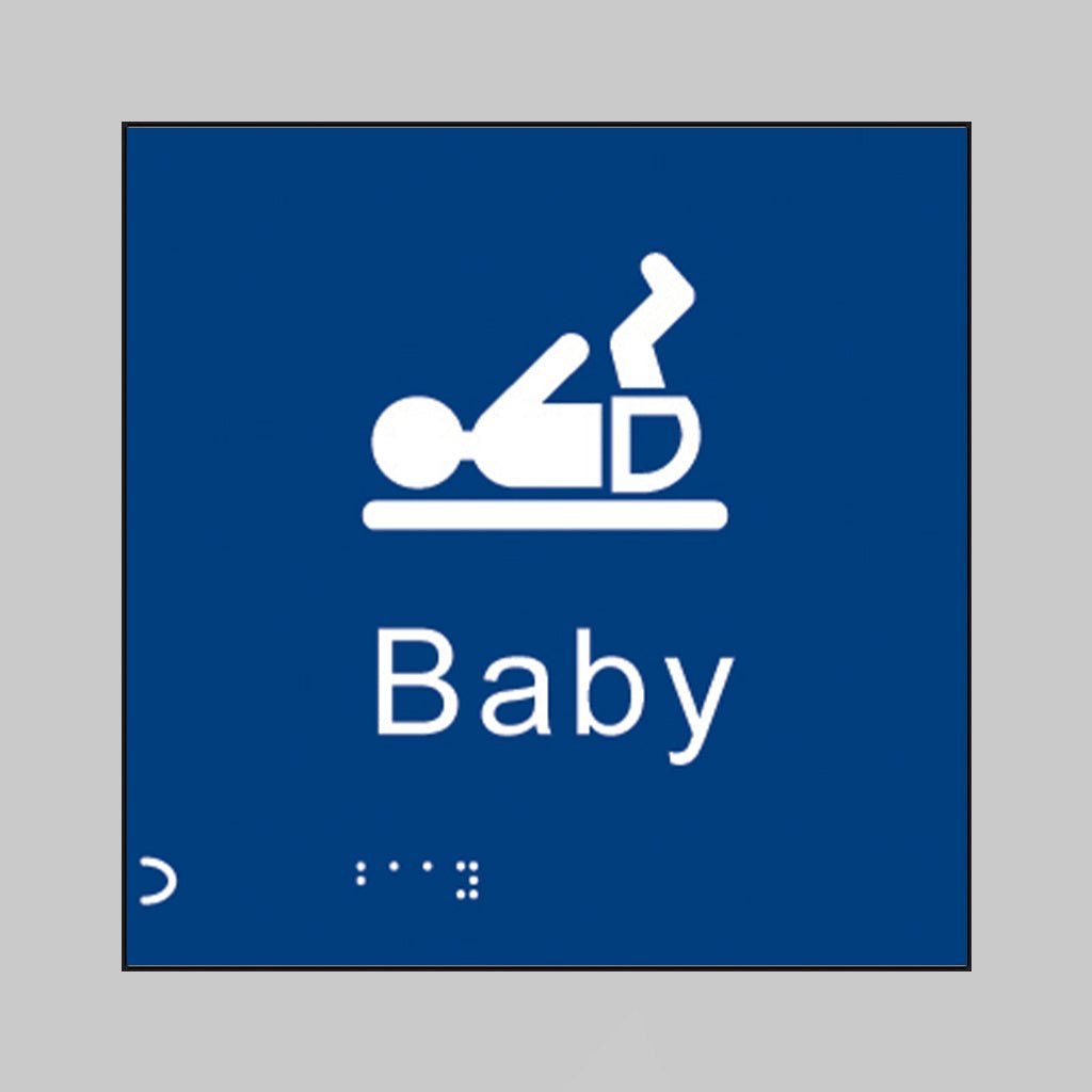 Braille - Baby Changing 150 X 150mm Sign - Ready Set SuppliedBraille - Baby Changing 150 X 150mm Sign56114