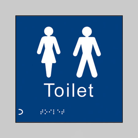 Braille - Uni-Sex 150 X 150mm Sign - Ready Set SuppliedBraille - Uni-Sex 150 X 150mm Sign56110