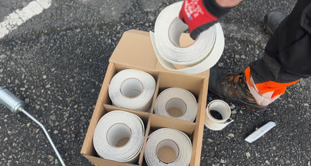 Bundle Of 24 5M Road Line Markings Thermoplastic Bundle of 24 PRE - FORMED THERMOPLASTIC ROLLS - Premium Quality - Ready Set SuppliedBundle Of 24 5M Road Line Markings Thermoplastic Bundle of 24 PRE - FORMED THERMOPLASTIC ROLLS - Premium QualityWhite100