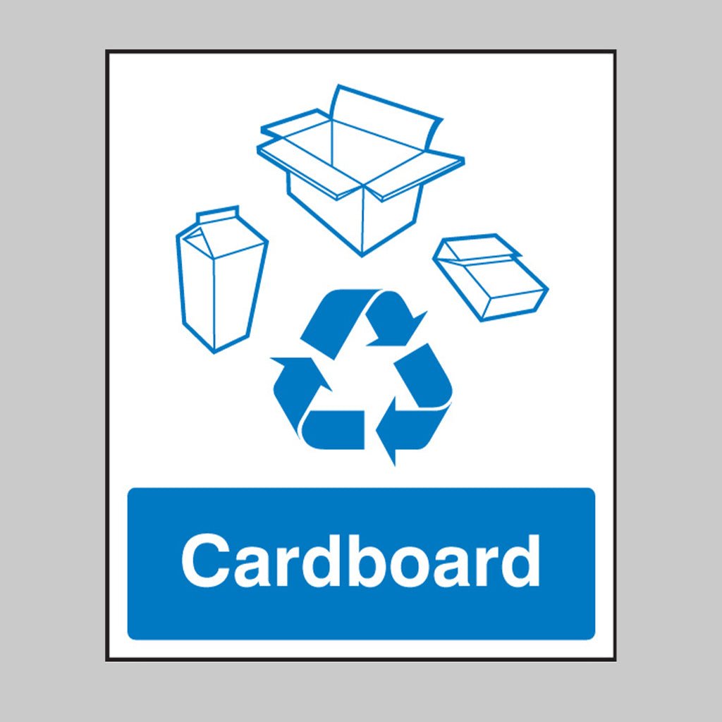 Cardboard Recycling Sign - Ready Set SuppliedCardboard Recycling SignRigid Plastic16619H