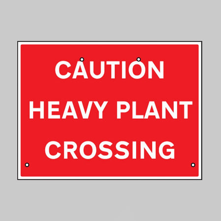 Caution Heavy Plant Crossing, 600 x 450mm Re-Flex Sign (3mm Reflective Polypropylene) - Ready Set SuppliedCaution Heavy Plant Crossing, 600 x 450mm Re-Flex Sign (3mm Reflective Polypropylene)57526