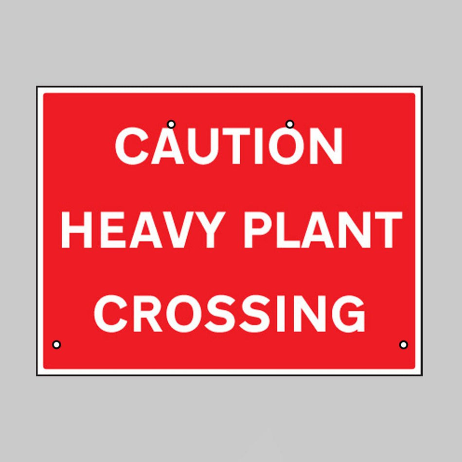Caution Heavy Plant Crossing, 600 x 450mm Re-Flex Sign (3mm Reflective Polypropylene) - Ready Set SuppliedCaution Heavy Plant Crossing, 600 x 450mm Re-Flex Sign (3mm Reflective Polypropylene)57526
